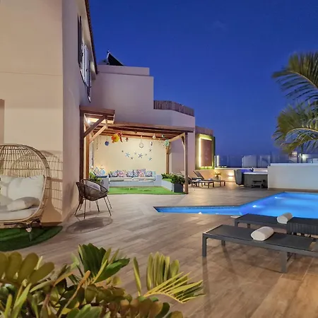 Dom wakacyjny La Casa De Playa - Piscina Y Jacuzzi A 50m Del Mar El Médano