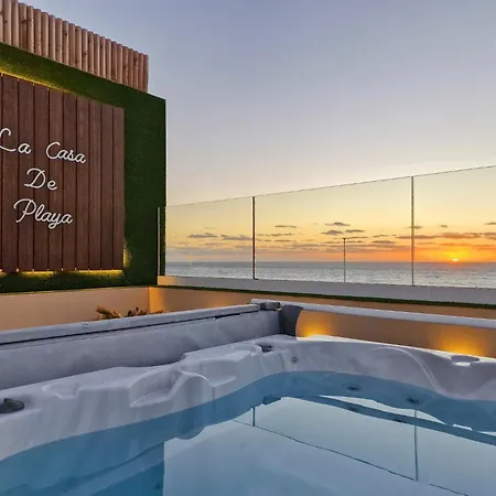 펜션 La Casa De Playa - Piscina Y Jacuzzi A 50m Del Mar
