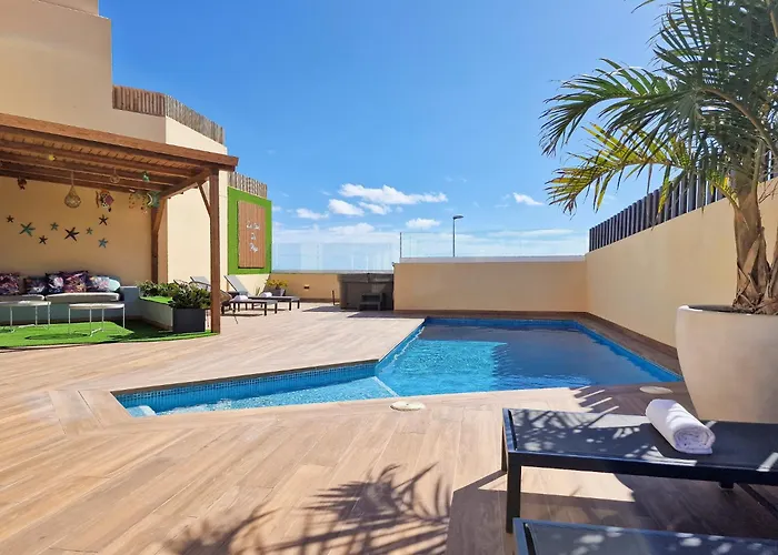 La Casa De Playa - Piscina Y Jacuzzi A 50m Del Mar Holiday home El Medano (Tenerife)