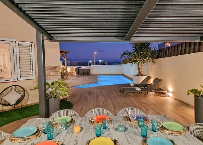度假居 La Casa De Playa - Piscina Y Jacuzzi A 50m Del Mar