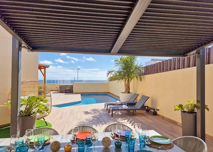 Ferienhaus La Casa De Playa - Piscina Y Jacuzzi A 50m Del Mar