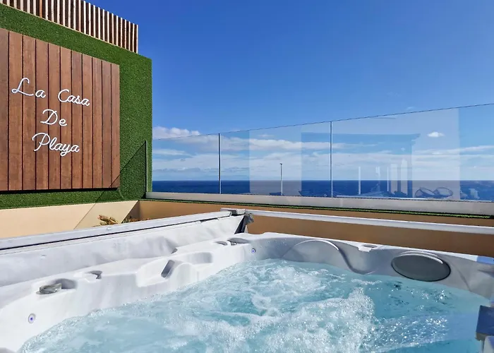 Ferienhaus La Casa De Playa - Piscina Y Jacuzzi A 50m Del Mar *